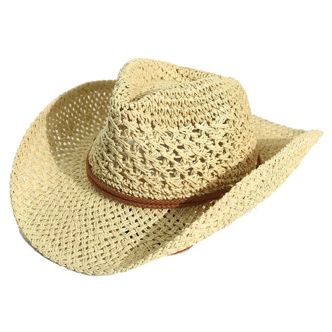 Chapeau de Cowboy en paille souple - Khaki - M (56 - 58cm) | La boutique du chapeau