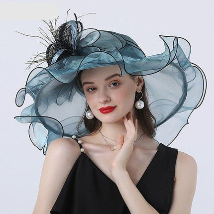 Chapeau de Mariage - turquoise - M (56 - 58cm) | La boutique du chapeau