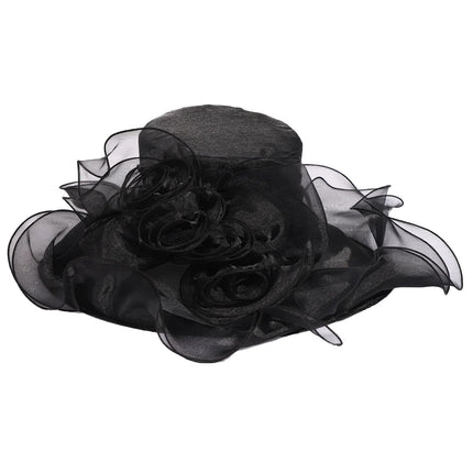 Chapeau de mariage bohème - Noir - M (56 - 58cm) | La boutique du chapeau
