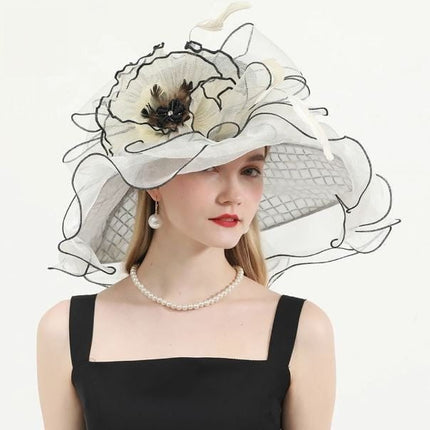Chapeau de mariage élégant - Champagne - M (56 - 58cm) | La boutique du chapeau