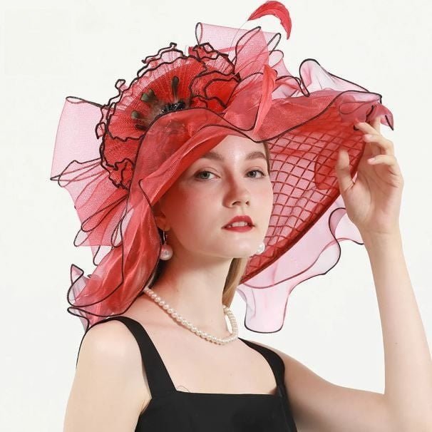 Chapeau de mariage élégant - Champagne - M (56 - 58cm) | La boutique du chapeau
