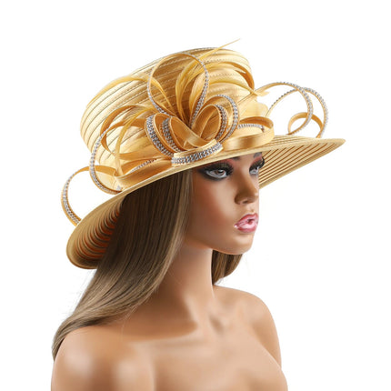 Chapeau de mariage vintage - Or - M (56 - 58cm) | La boutique du chapeau