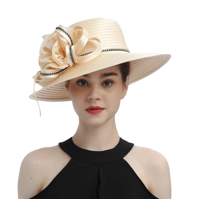 Chapeau de mariage vintage - Champagne 3 - M (56 - 58cm) | La boutique du chapeau