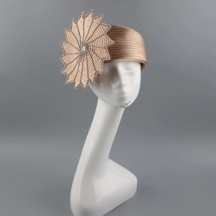 Chapeau de mariage vintage - Or 5 - M (56 - 58cm) | La boutique du chapeau