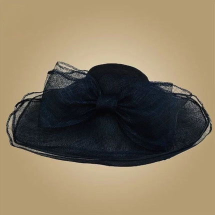 Chapeau de mariée à large bord - Rouge - M (56 - 58cm) | La boutique du chapeau