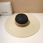 Chapeau de paille à grand bord - Beige - M (56 - 58cm) | La boutique du chapeau