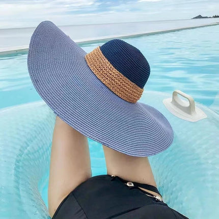 Chapeau de paille à grand bord - Beige - M (56 - 58cm) | La boutique du chapeau