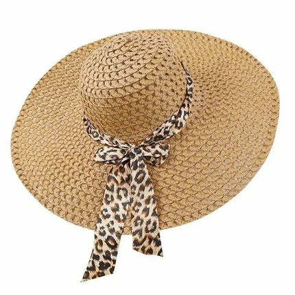 Chapeau de paille ajouré femme - Khaki - M (56 - 58cm) | La boutique du chapeau