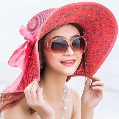 Chapeau de paille avec nœud - Plage - 4 - M (56 - 58cm) | La boutique du chapeau