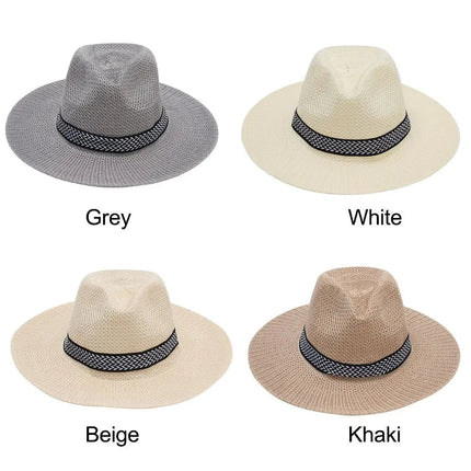 Chapeau de paille d'été - Blanc - M (56 - 58cm) | La boutique du chapeau