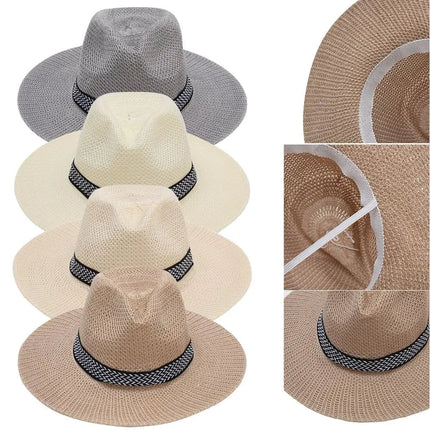 Chapeau de paille d'été - Blanc - M (56 - 58cm) | La boutique du chapeau