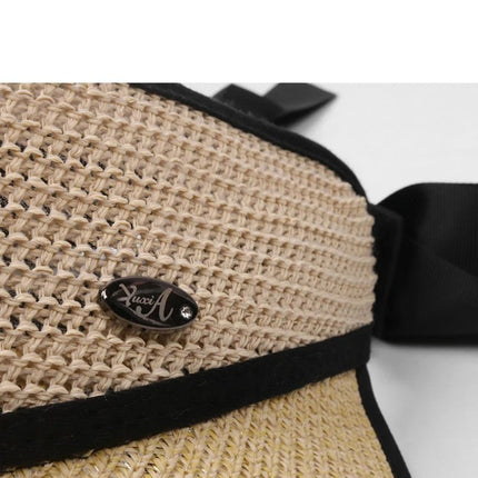 Chapeau de paille d'été pour femmes - Bleu ciel - Ajustable (du 54 au 59) | La boutique du chapeau