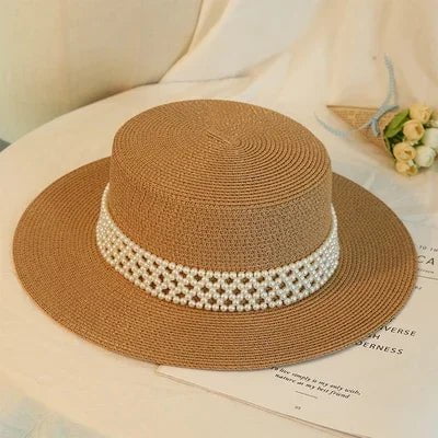 Chapeau de paille élégant - Khaki - M (56 - 58cm) | La boutique du chapeau