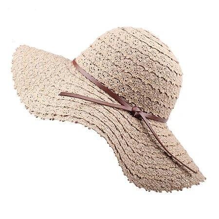 Chapeau de paille et coton - Khaki - M (56 - 58cm) | La boutique du chapeau