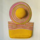 Chapeau de paille et sac de plage jaune - Jaune - M (56 - 58cm) | La boutique du chapeau