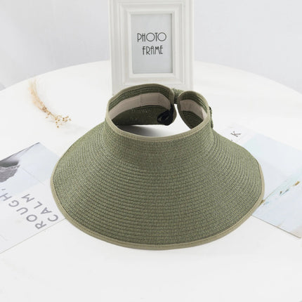 Chapeau de paille été - Vert - Ajustable (du 54 au 59) | La boutique du chapeau