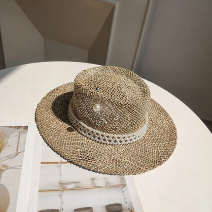 Chapeau de paille Fedora - Beige 1 - M (56 - 58cm) | La boutique du chapeau