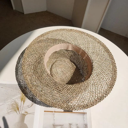 Chapeau de paille Fedora - Beige - M (56 - 58cm) | La boutique du chapeau