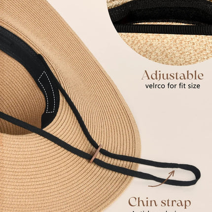 Chapeau de paille femme chic - Beige - M (56 - 58cm) | La boutique du chapeau