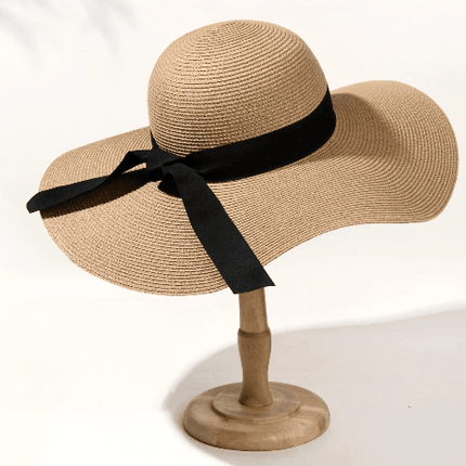 Chapeau de paille femme chic - Khaki - M (56 - 58cm) | La boutique du chapeau