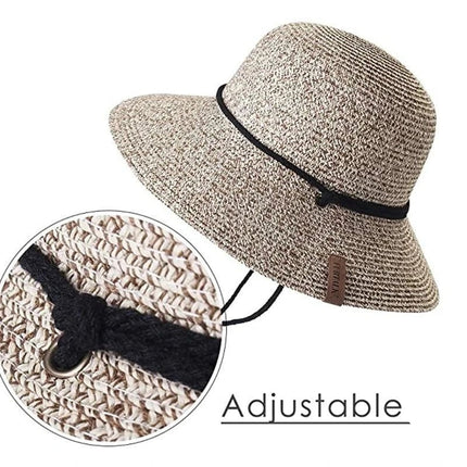 Chapeau de paille femme plage - Beige clair - M (56 - 58cm) | La boutique du chapeau