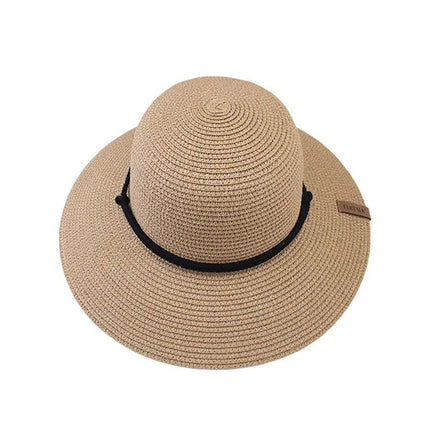 Chapeau de paille femme plage - Khaki - M (56 - 58cm) | La boutique du chapeau