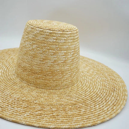 Chapeau de paille haut - Beige - M (56 - 58cm) | La boutique du chapeau