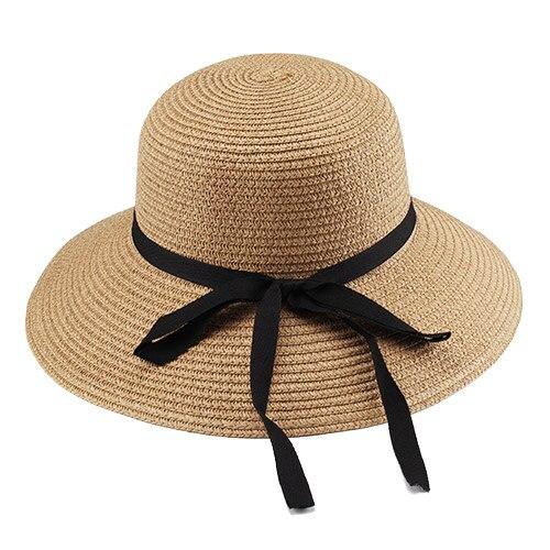 Chapeau de paille pour femmes - Kaki - L (58 - 59cm) | La boutique du chapeau