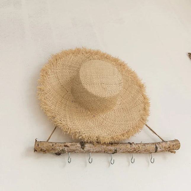 Chapeau de paille raphia - Beige - M (56 - 58cm) | La boutique du chapeau