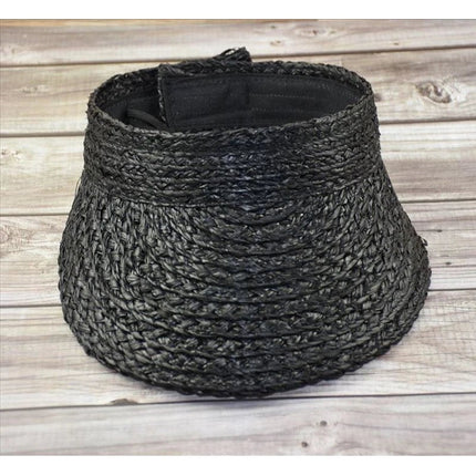 Chapeau de Paille Respirant - Noir - Ajustable (du 54 au 59) | La boutique du chapeau