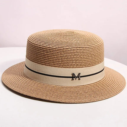 Chapeau de paille tissé - Khaki - M (56 - 58cm) | La boutique du chapeau