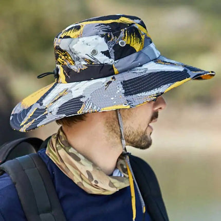 Chapeau de pêche en coton - Rouge - M (56 - 58cm) | La boutique du chapeau