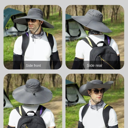 Chapeau de pêche en toile durable - kaki - Ajustable (du 54 au 59) | La boutique du chapeau