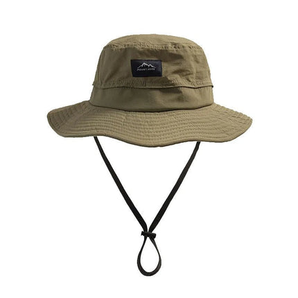 Chapeau de pêche femme avec cordon ajustable - Kaki - M (56 - 58cm) | La boutique du chapeau