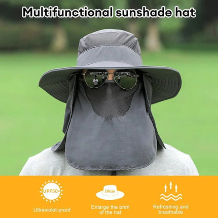 Chapeau de pêche femme avec protection nuque - Gris - M (56 - 58cm) | La boutique du chapeau