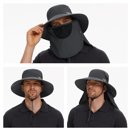 Chapeau de pêche femme imperméable - Gris foncé - Ajustable (du 54 au 59) | La boutique du chapeau