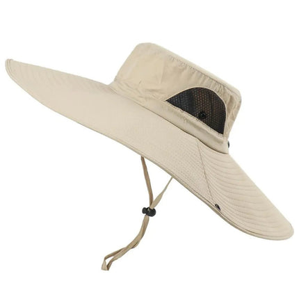Chapeau de pêche homme grande taille - Beige - L (58 - 59cm) | La boutique du chapeau
