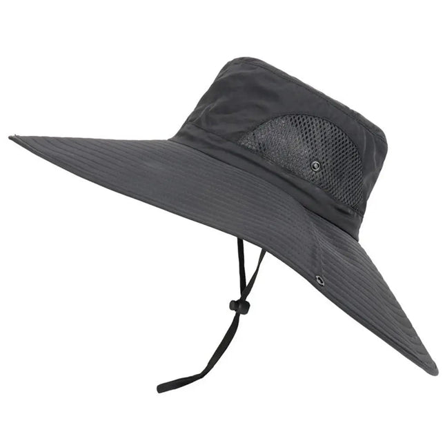 Chapeau de pêche homme grande taille - Noir - L (58 - 59cm) | La boutique du chapeau