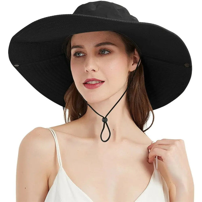 Chapeau de pêche homme grande taille - Noir - L (58 - 59cm) | La boutique du chapeau