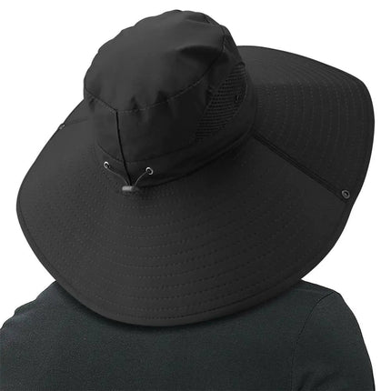 Chapeau de pêche homme grande taille - Noir - L (58 - 59cm) | La boutique du chapeau