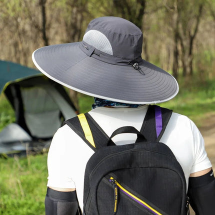 Chapeau de pêche pour voyages - Gris clair - Ajustable (du 54 au 59) | La boutique du chapeau