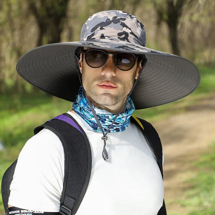 Chapeau de pêche pour voyages - Camouflage 5 - Ajustable (du 54 au 59) | La boutique du chapeau