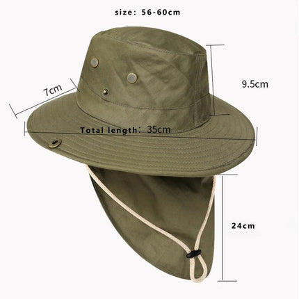 Chapeau de pêche unisexe - kaki - M (56 - 58cm) | La boutique du chapeau
