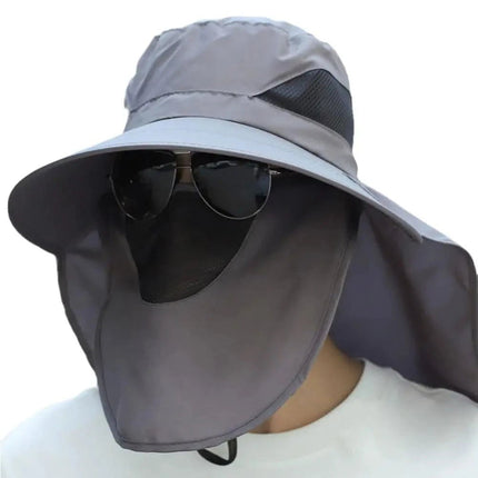 Chapeau de pêche UV - Gris - M (56 - 58cm) | La boutique du chapeau