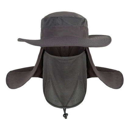 Chapeau de pêcheur homme en coton - Gris foncé - Ajustable (du 54 au 59) | La boutique du chapeau