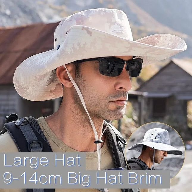 Chapeau de pêcheur pour l'été - 12cm kaki - XXL (62 - 63cm) | La boutique du chapeau