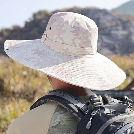 Chapeau de pêcheur pour l'été - 12cm kaki - XXL (62 - 63cm) | La boutique du chapeau