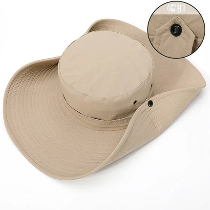 Chapeau de pêcheur pour l'été - 12cm kaki - XXL (62 - 63cm) | La boutique du chapeau
