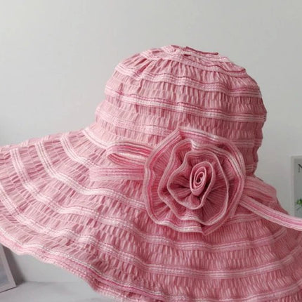 Chapeau de plage - Rose clair - M (56 - 58cm) | La boutique du chapeau