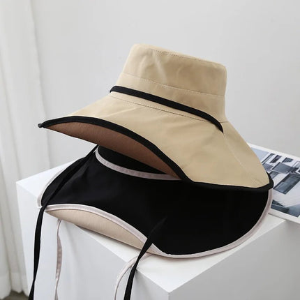 Chapeau de plage à grand bord - Khaki - M (56 - 58cm) | La boutique du chapeau